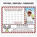 editable printable tennis team competition fundraiser template
